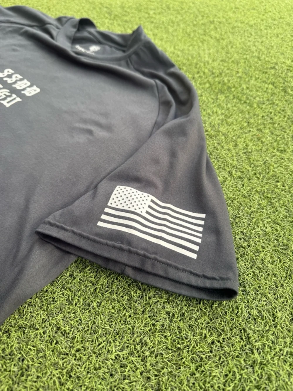MODERN GRAPHIC SPORTSWEAR ATHLETIC DARC SPORT GREY DRY WOLF GYM ELASTIC TEE - Picture 5 of 10